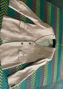 Pink Herringbone Blazer