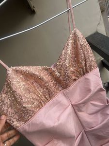 Arden B Pink Sequin Mini Dress