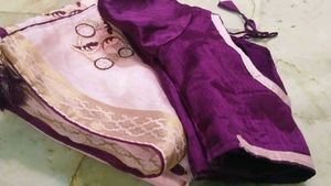 Simple And Beautiful Saree With Blouse