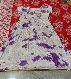 2 Purple Tie-Dye Dress