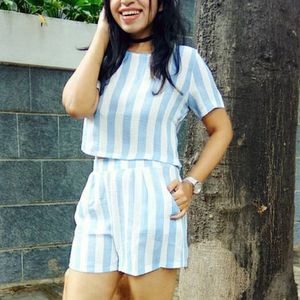 Cute Striped Co Ord Set