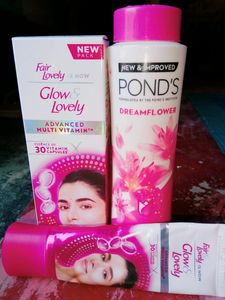 Fair/Glow &amp; Lovely Cream And Ponds Powder...