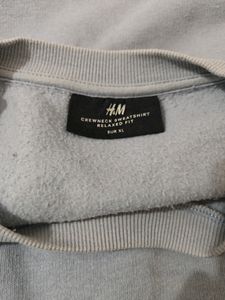 Original H&amp;M Blue Crewneck Sweatshirt