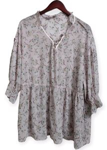 Pale Pink Floral Blouse (Woman)