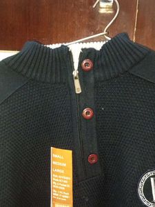 Stylish Navy Blue Sweater