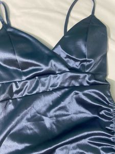Blue Korean Bodycon Dress
