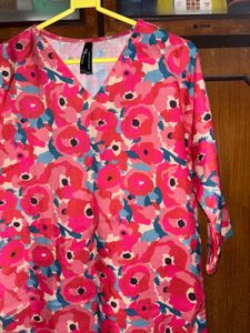 Floral Print Tunic Kurta Top
