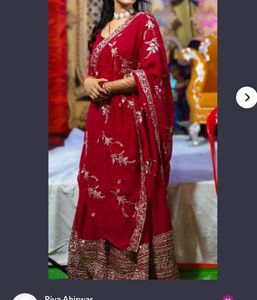Red Lehenga  And Dupatta A Steal Deal For  Da