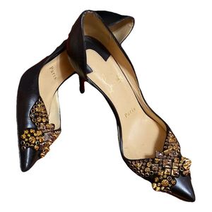 Christian Louboutin Black Spiked Heel