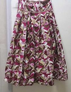 ethnic stylish skirt with crop top