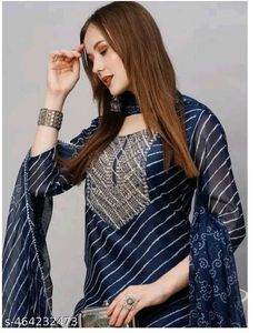 Kurta Plazzo With Dupatta For Women