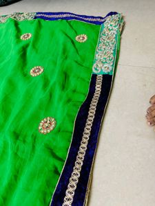 Velvet Border Saree