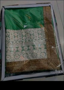 Chiken Work Party Wear Saree