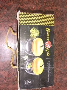 2 Apple Shape Kitchen Container
