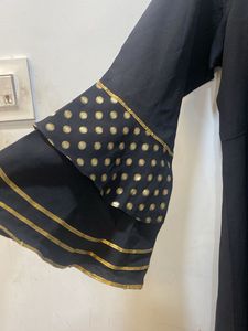 Black Anarkali With Dupatta