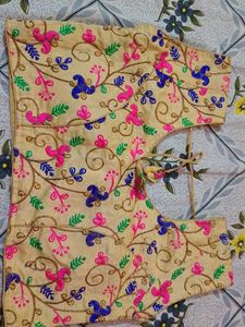 Back Open , Padded Sleeveless Blouse For Occasion