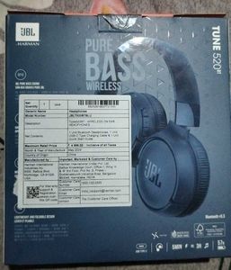 JBL Tune 520BT Wireless On Ear Headphones with Mic