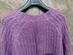 Purple Knit Sweater