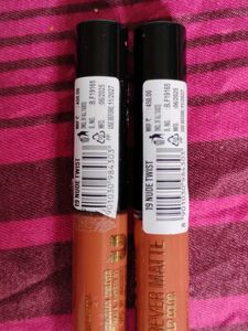 Lakme Forever Matte Liquid Lip Color Pack Of 2