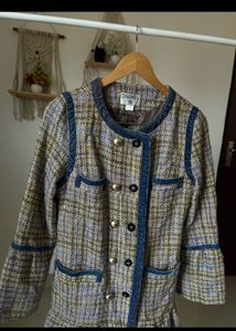 CHANEL Woven Tweed Jacket Shift DRESS