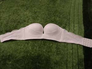 White Strapless Bra