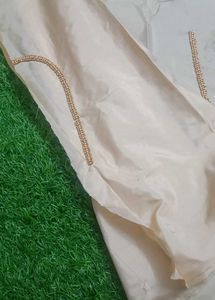 lite gold color aari blouse