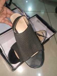 Women&#39;s Knit Chunky Block High Heels