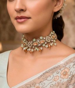 Crystal Beaded Choker necklace