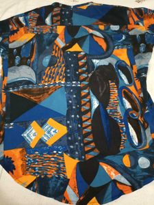 Colorful Abstract Print Shirt