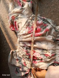 Floral Top &amp; Grey Jeans 8-10 Year Girl