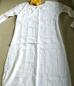 White Fancy Kurta Pant Set
