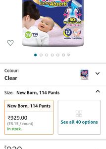 Mamypoko pants NB 114 pc