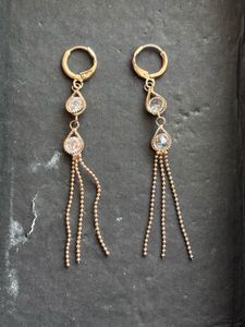 Elegant Gold Dangle Earrings