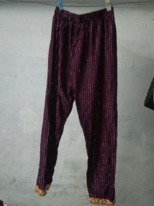 Elegant Purple Striped Kurta