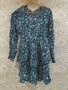 Floral Print Tiered Dress