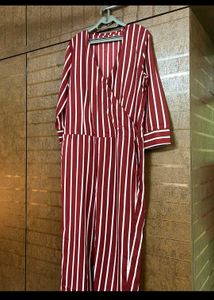 Striped Wrap Dress