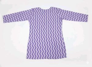 Purple Zig-Zag Kurta