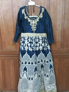 Embroidery Long Gown