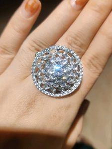 Statement Crystal Cocktail Ring