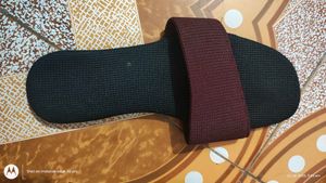 Burgundy Banded Slides