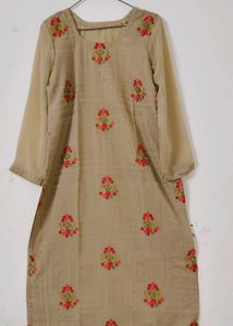 Embroidery Work Kurti + Dupatta