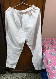 Purple Embroidered Kurti With Pant