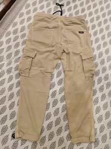 Zara Beige Cargo Pants