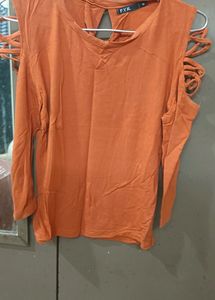 Criss Cross Mustard Top