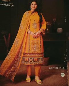 Unstitched Cotton Suit Dress Material