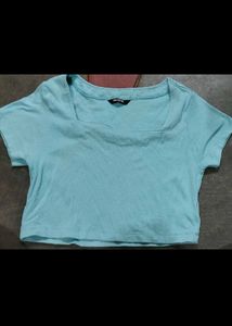 Pretty blue crop top