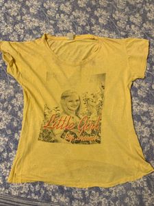 Vintage Graphic Tee Yellow