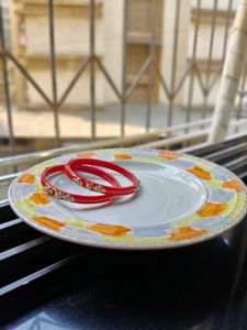 Red Bangles (Set of 2)