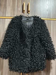 Fur Jacket Black Color