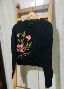 Floral Embroidered Sweater size-36-38